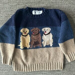 KiteStrings Youth Boys Dog Sweater Size 5/6